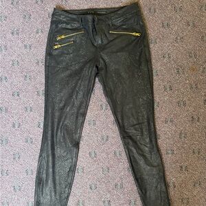 Zara Basic Black Leather Pants